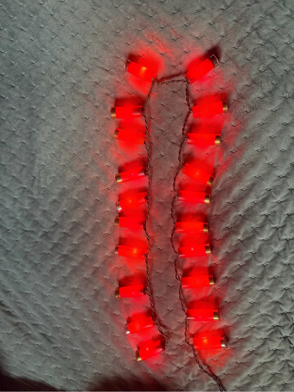 Red Shotgun Shell String Lights